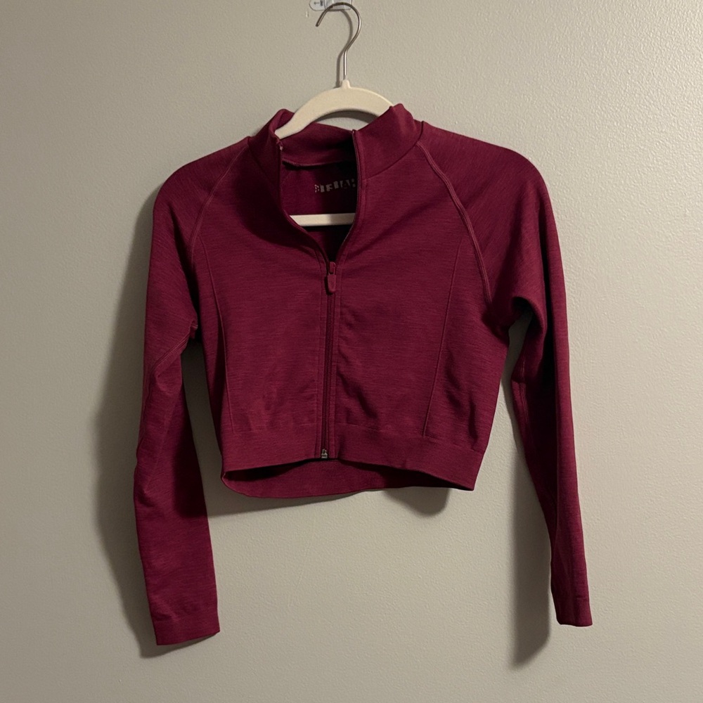 Alphalete Women's Burgundy/Red Zip-Up Athletic Jacket